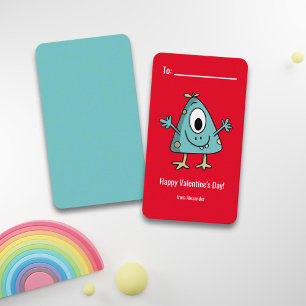 Monster Happy Valentine's Day School  Card