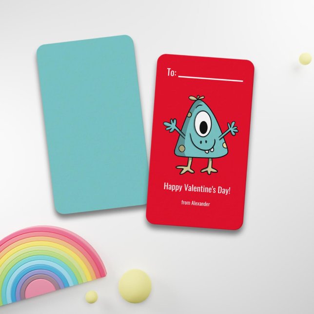 Monster Happy Valentine's Day School  Card (Creator Uploaded)