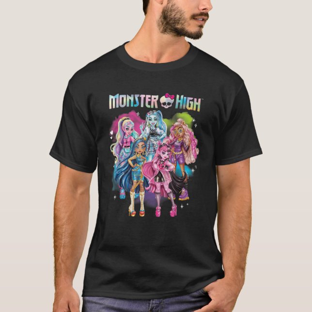 Monster High Alumni Character Rainbow Cloud Group T-Shirt (Front)