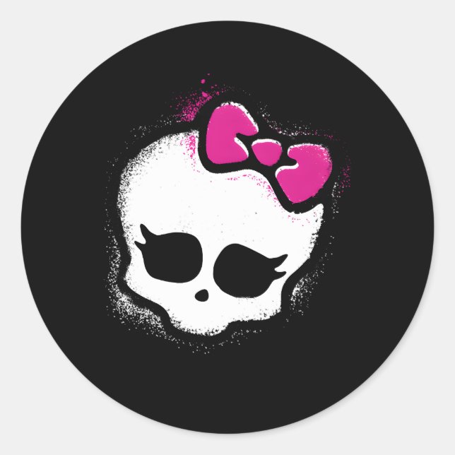 Monster High Graffiti Skull Classic Round Sticker (Front)