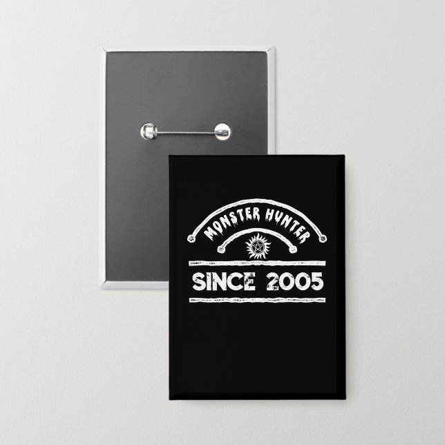 Monster Hunter Sigil Distressed Typography (Front/Back)