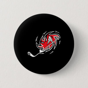 Monster Hurricane Storm Hockey Logo 6 Cm Round Badge