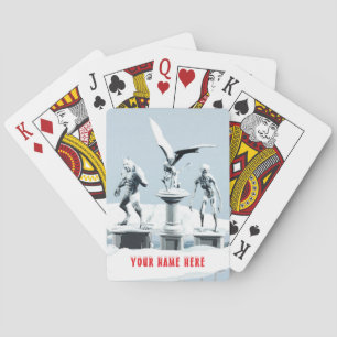 Monster ice sculptures playing cards