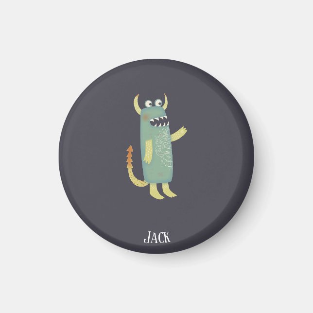 Monster Jack Custom Name Magnet (Front)