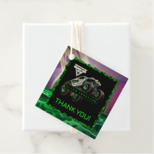 Monster Jam - Alien Invasion Birthday Favour Tags