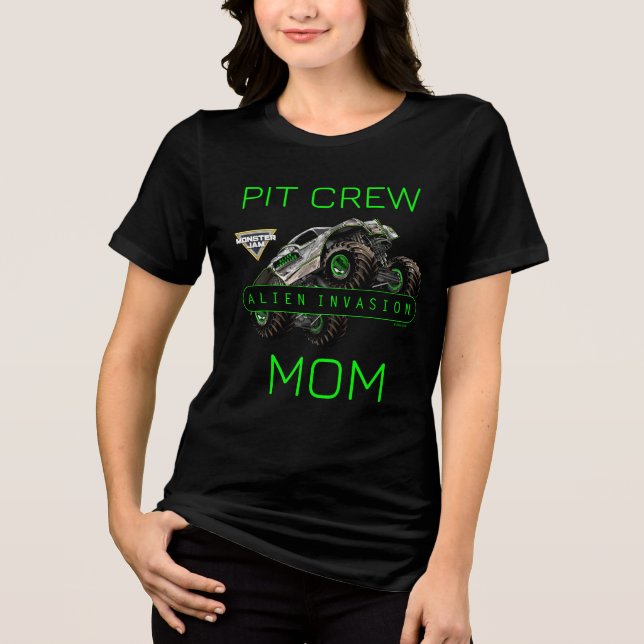 Monster Jam - Alien Invasion Pit Crew Mum Tri-Blend Shirt (Front)