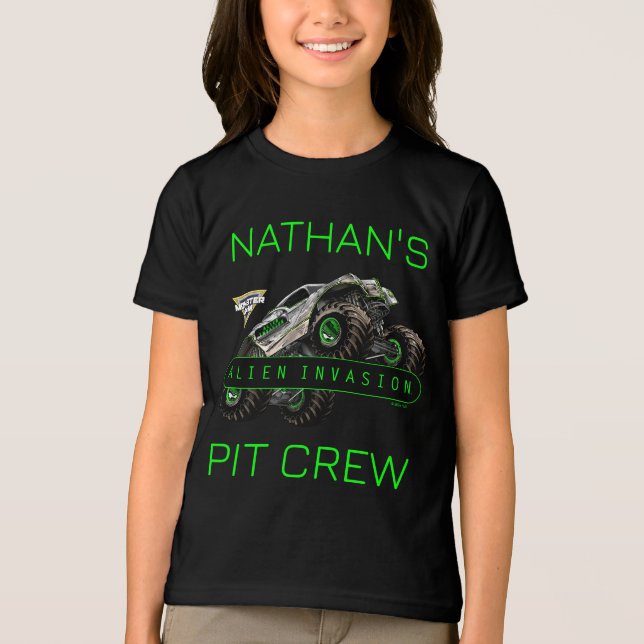 Monster Jam - Alien Invasion Pit Crew Tri-Blend Shirt (Front)