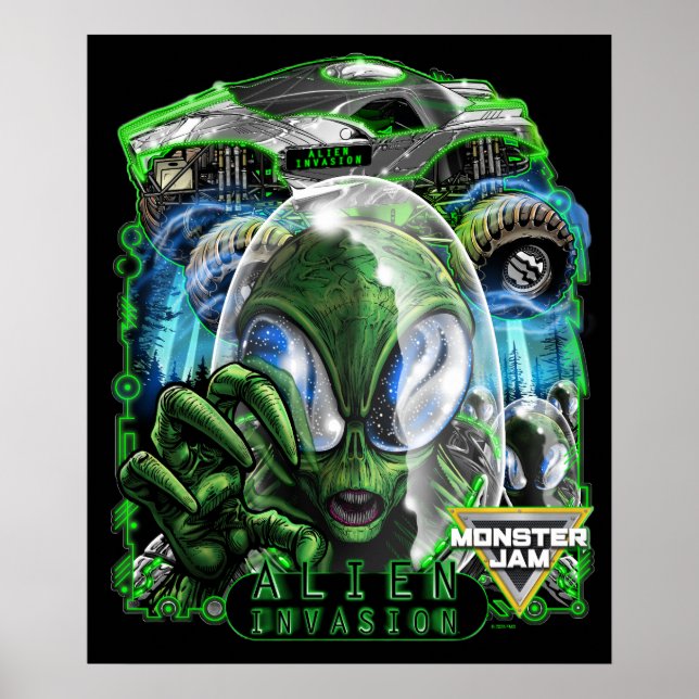 Monster Jam Alien Invasion Poster (Front)