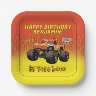 Monster Jam - El Toro Loco Birthday Paper Plate