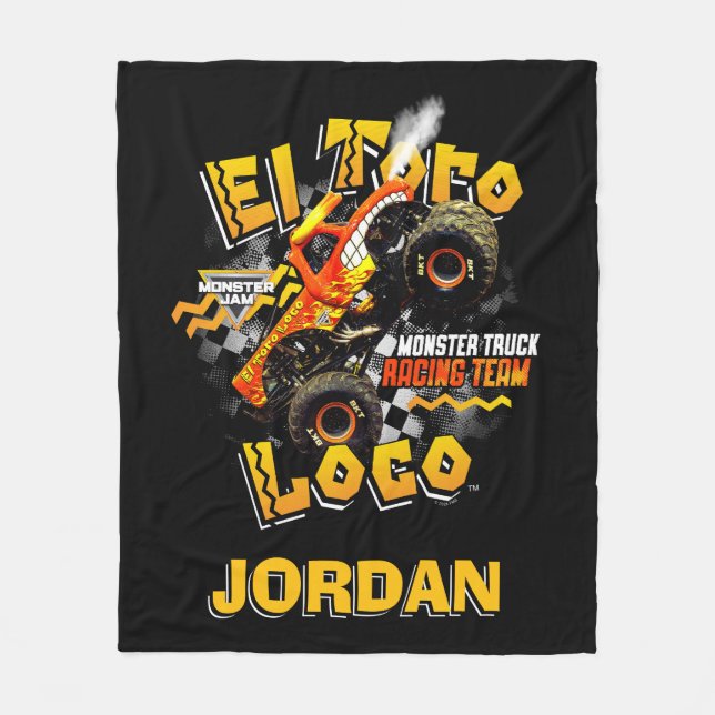 Monster Jam El Toro Loco - Personalised Fleece Blanket (Front)