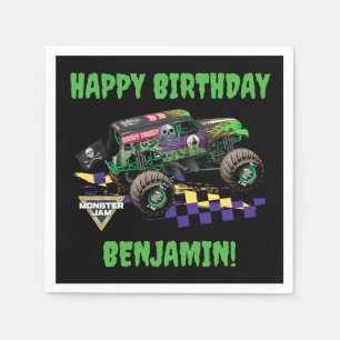 Monster Jam Grave Digger Birthday Napkin