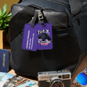 Monster Jam Grave Digger Luggage Tag