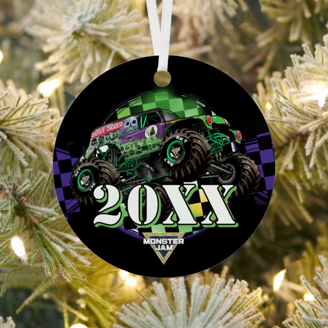 Monster Jam Grave Digger Metal Tree Decoration (Insitu)