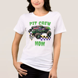 Monster Jam Grave Digger Pit Crew Mum Tri-Blend Shirt