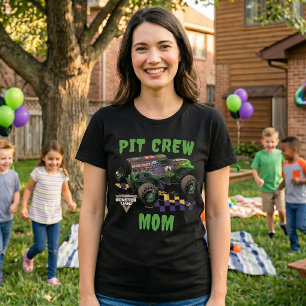 Monster Jam Grave Digger Pit Crew Mum Tri-Blend Shirt
