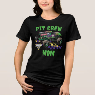 Monster Jam Grave Digger Pit Crew Mum Tri-Blend Shirt