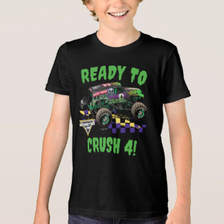 Monster Jam Grave Digger Ready to Crush Birthday Tri-Blend Shirt