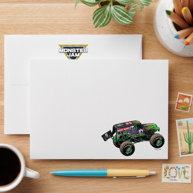 Monster Jam Grave Digger Truck Envelope (Desk)