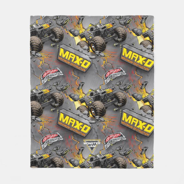 Monster Jam Max-D Fleece Blanket (Front)