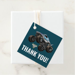 Monster Jam Megalodon Thank You Favour Tags