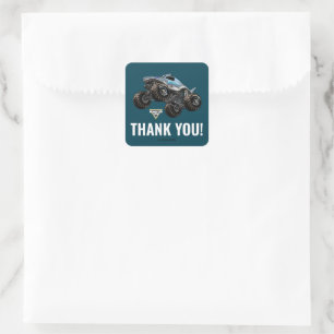 Monster Jam Megalodon Thank You Square Sticker