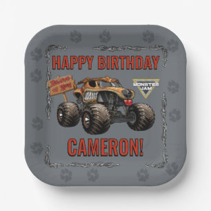 Monster Jam - Monster Mutt Birthday Paper Plate