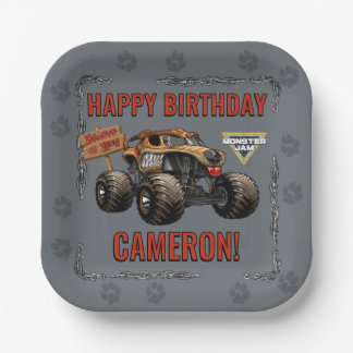 Monster Jam - Monster Mutt Birthday Paper Plate