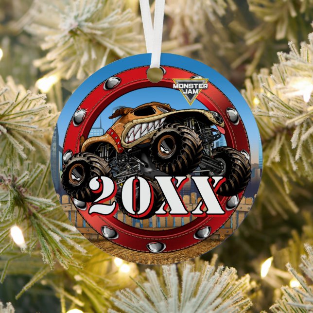 Monster Jam Monster Mutt Metal Tree Decoration (Insitu)