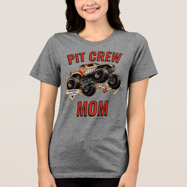 Monster Jam - Monster Mutt Pit Crew Mum Tri-Blend Shirt (Front)
