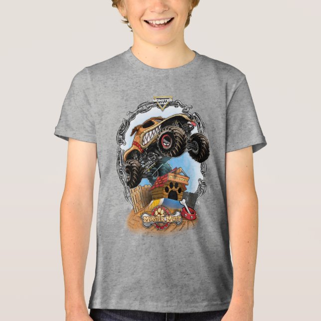 Monster Jam Monster Mutt Tri-Blend Shirt (Front)