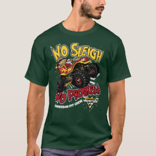 Monster Jam "No Sleigh No Problem" Santa Truck T-Shirt