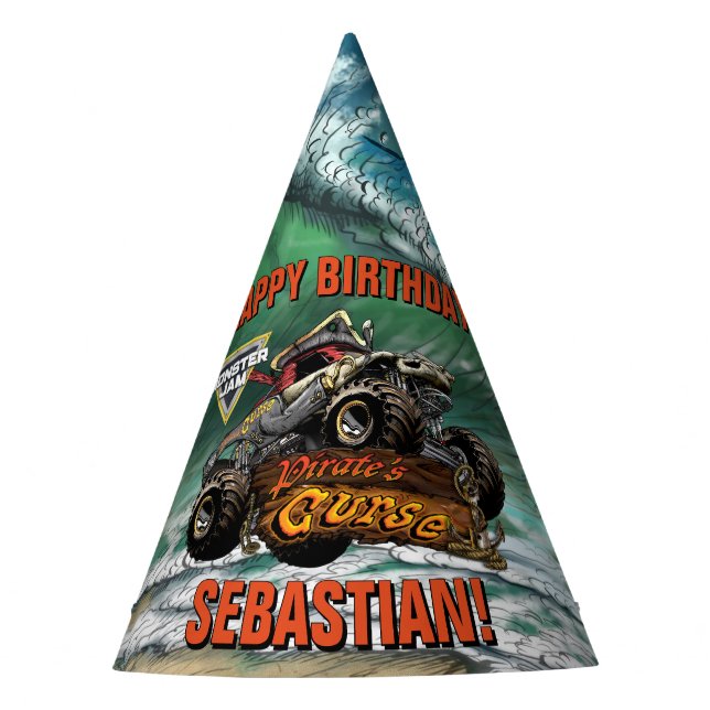 Monster Jam - Pirate's Curse Birthday Party Hat (Front)