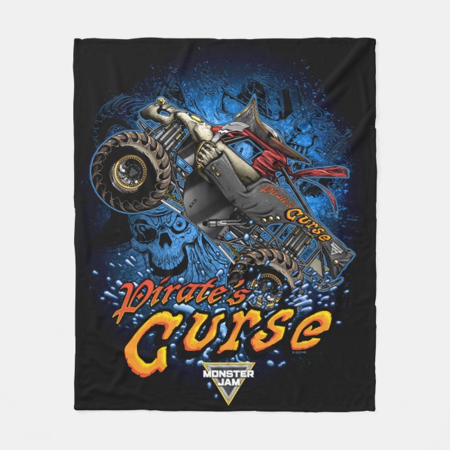 Monster Jam Pirate's Curse Fleece Blanket (Front)