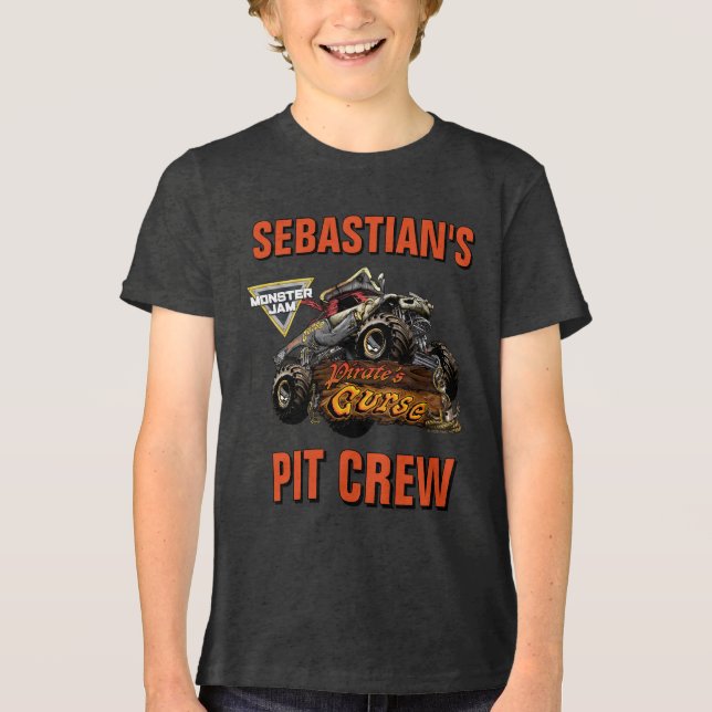 Monster Jam - Pirate's Curse Pit Crew Tri-Blend Shirt (Front)