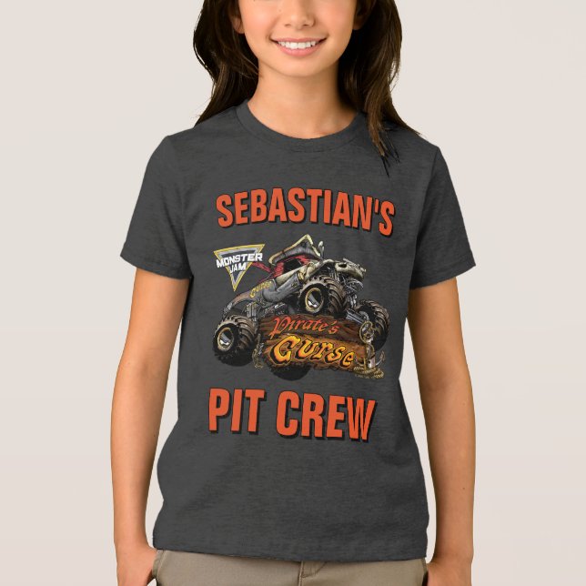 Monster Jam - Pirate's Curse Pit Crew Tri-Blend Shirt (Front)
