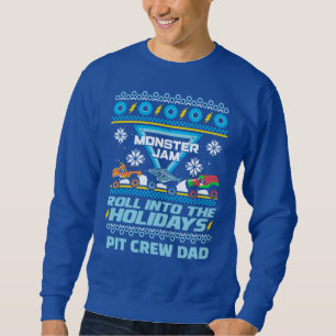 Monster Jam "Roll Into The Holidays" Ugly Sweater