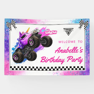 Monster Jam - Sparkle Smash Birthday Banner