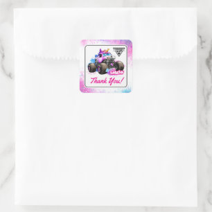 Monster Jam - Sparkle Smash Birthday Square Sticker