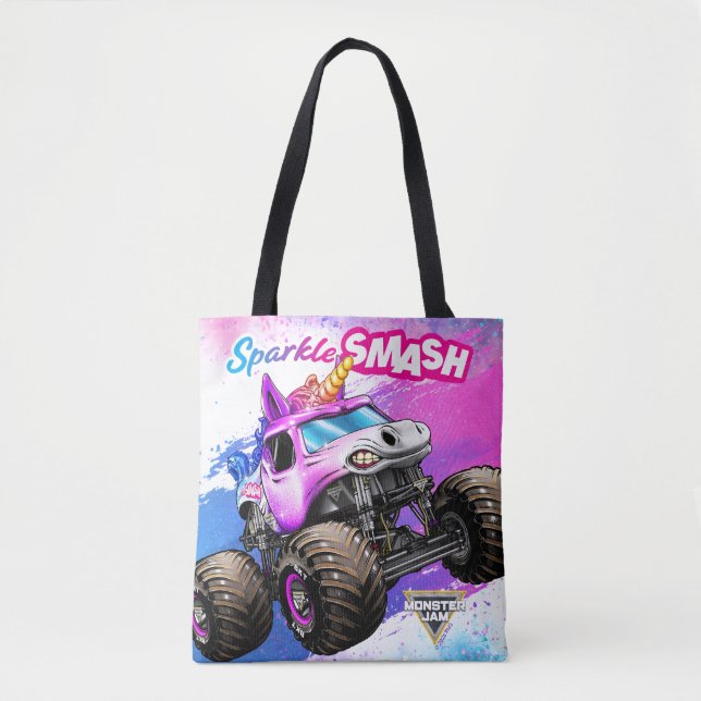 Monster Jam Sparkle Smash Tote Bag (Front)