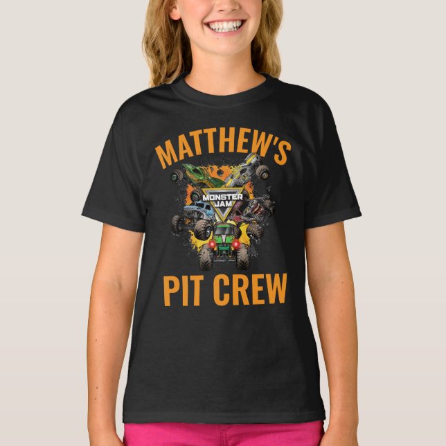 Monster Jam Trucks Pit Crew T-Shirt (Front)