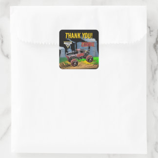Monster Jam - Zombie Birthday Square Sticker