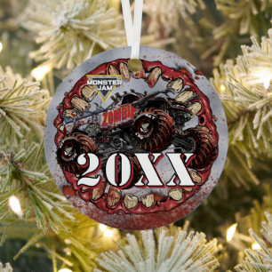 Monster Jam Zombie Metal Tree Decoration