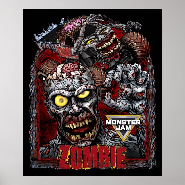 Monster Jam Zombie Poster (Front)