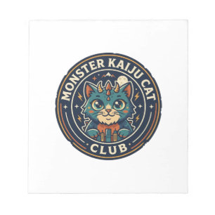 Monster Kaiju Cat Cat Graphic Tee Art - Monster Ka Notepad
