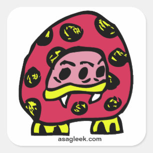 Monster Ladybug Sticker