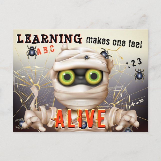 Monster Literacy Kids Educational Postcard (Front)