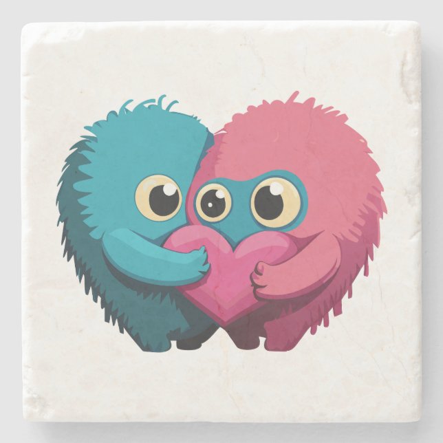 Monster Love Stone Coaster (Front)