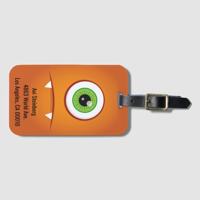 Monster Luggage Tag (Front Horizontal)