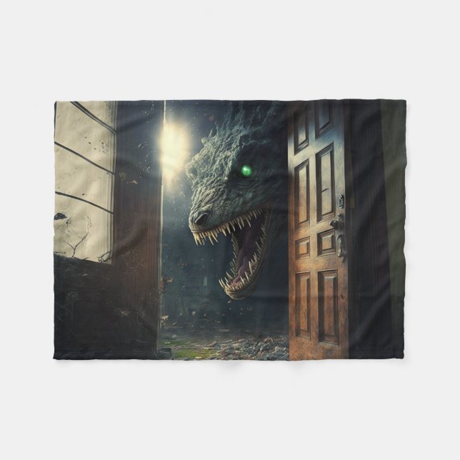 monster lurk fleece blanket (Front (Horizontal))