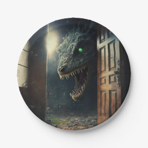 Monster lurk paper plate